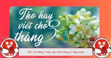 Thơ về tháng 3 hay, thơ tình tháng 3 lãng mạn