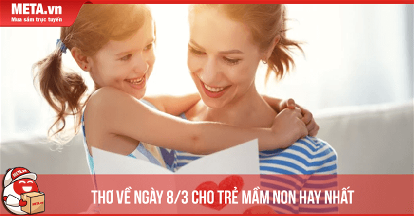 20 Bài thơ về ngày 8/3 cho trẻ mầm non hay, ngắn, dễ thuộc