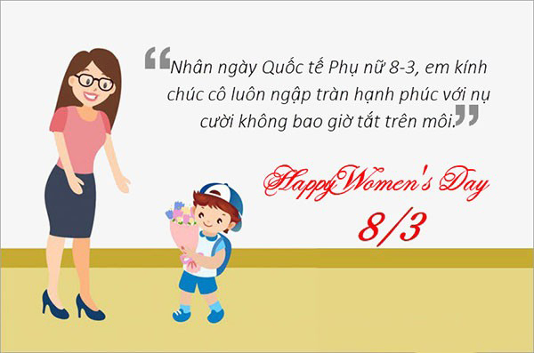 Hình ảnh chúc mừng 8.3 cô giáo mầm non đẹp