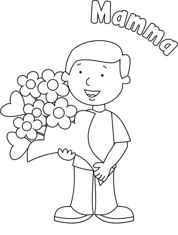 Tranh tô màu ngày 8/3 đẹp nhất tặng mẹ