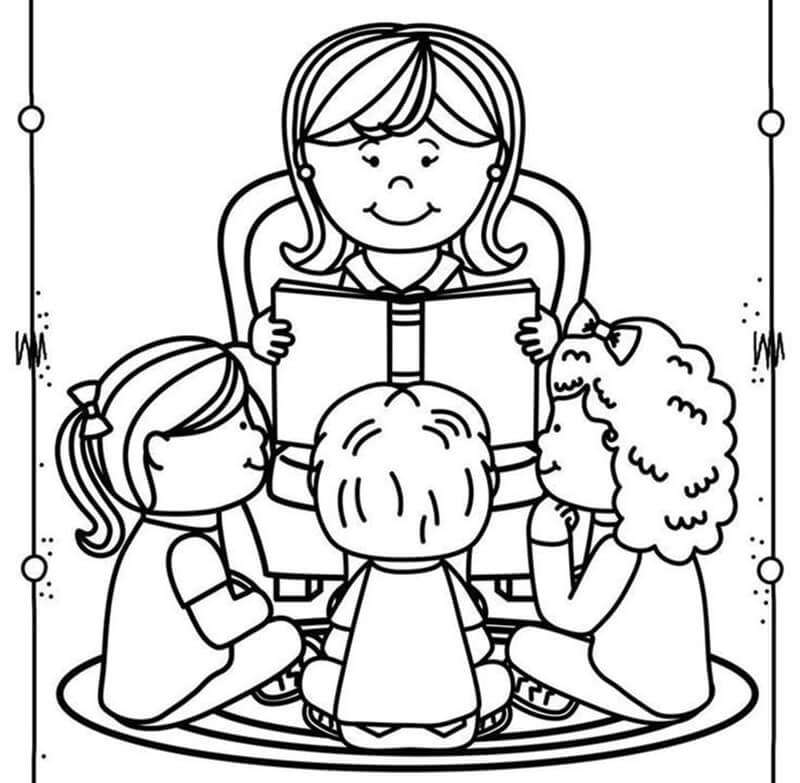 Tranh tô màu chủ đề 8/3