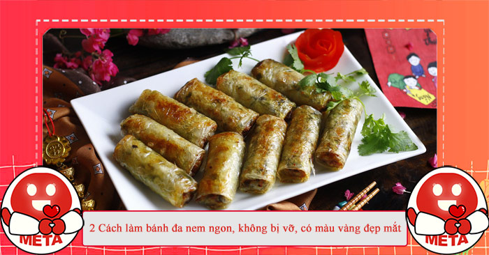 Cách làm bánh đa nem ngon