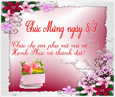 Ảnh động chúc mừng 8/3