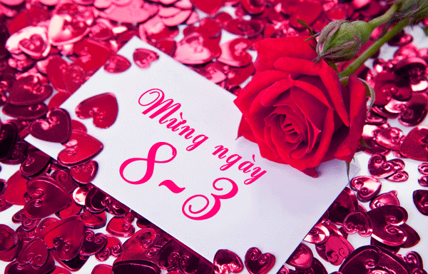 Hình ảnh động 8/3 cho người yêu đẹp nhất