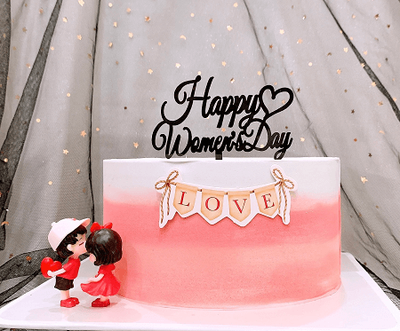 Bánh kem 8/3 đơn giản mà đẹp