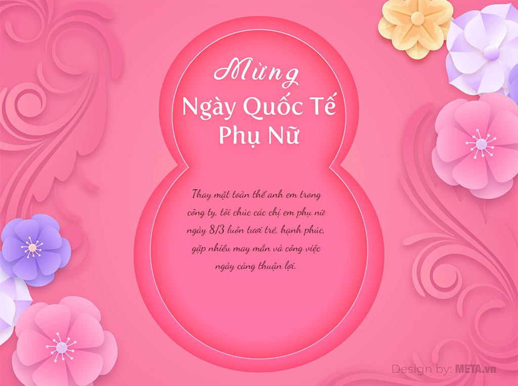 Ảnh lời chúc 8/3 cho bạn bè đồng nghiệp