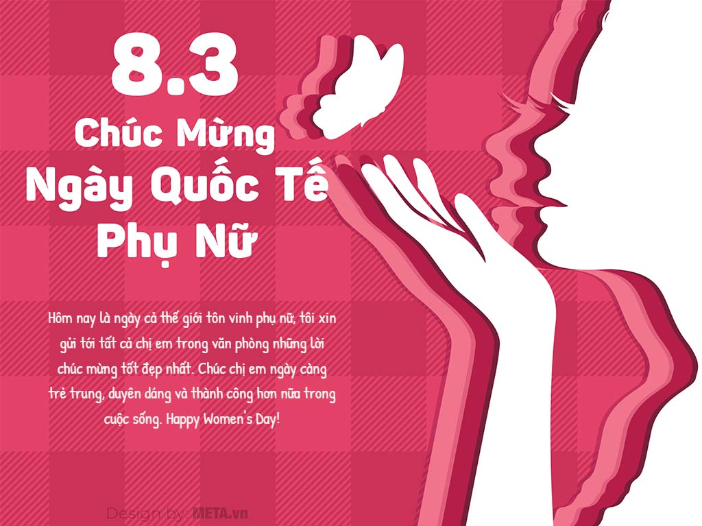 Thiệp chúc mừng 8/3 đồng nghiệp
