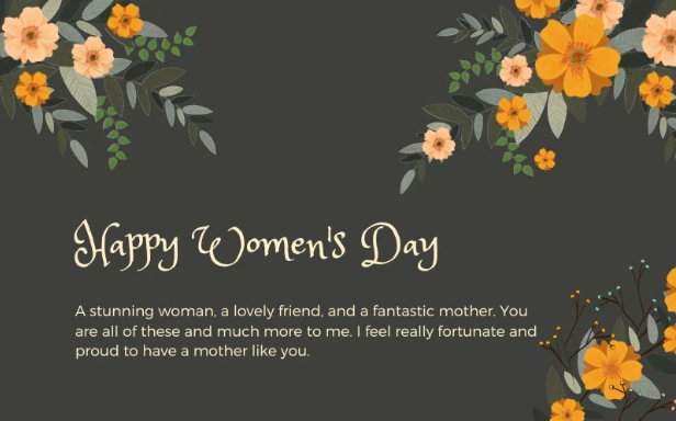 Ảnh lời chúc 8/3 tiếng Anh thanh lịch