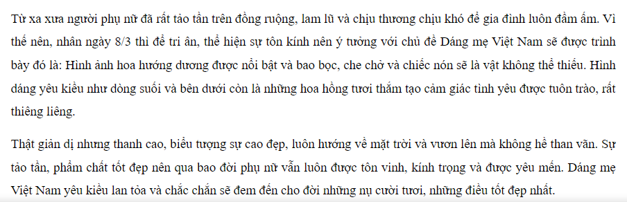 Bài thuyết trình cắm hoa 8/3 chủ đề dáng mẹ