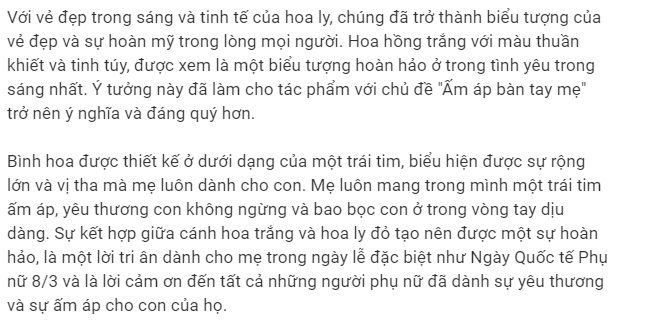 Bài thuyết trình chủ đề cắm hoa 8 tháng 3 chủ đề Trái tim mẹ