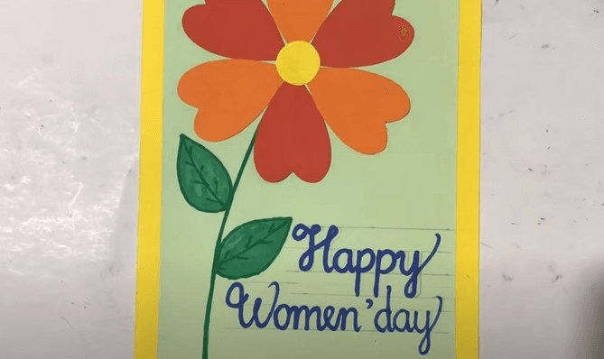 trang trí mặt ngoài tấm thiệp