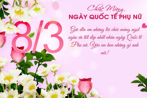 Ảnh chúc vợ ngày 8 tháng 3