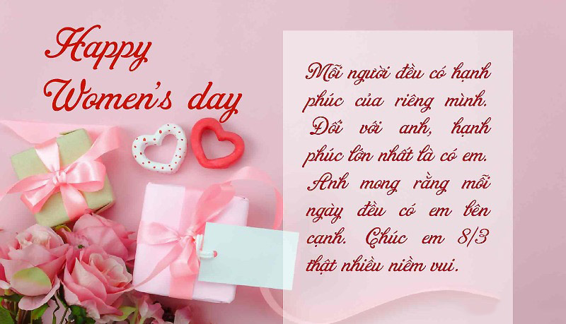Ảnh đẹp chúc mừng 8/3 tặng người yêu