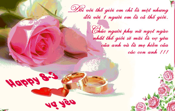 Ảnh đẹp chúc vợ 8/3