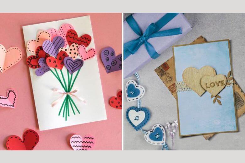 mẫu thiệp 8/3 bằng giấy A4