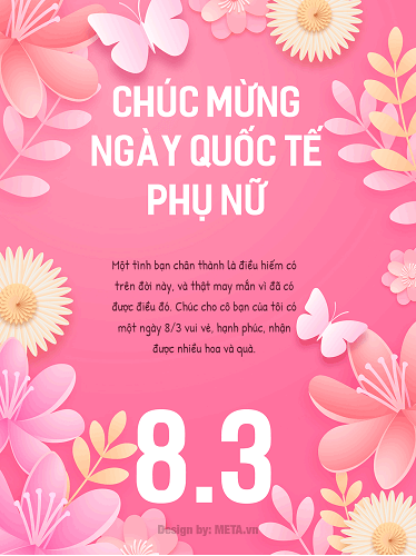 Thiệp chúc ngày 8/3 cho bạn bè