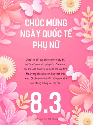 mẫu thiệp chúc 8/3 cho mẹ yêu