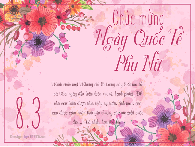 thiệp chúc 8/3 cho mẹ