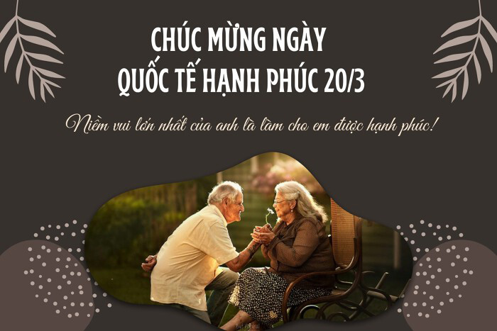 Thiệp chúc mừng Quốc tế hạnh phúc có lời chúc