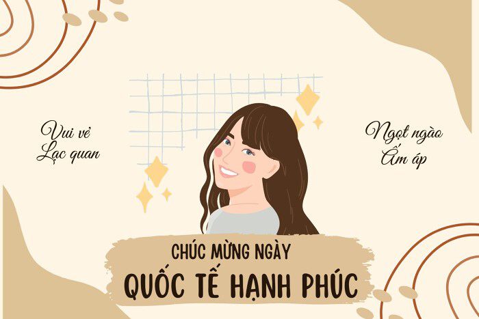 Thiệp chúc mừng ngày Quốc tế hạnh phúc đẹp