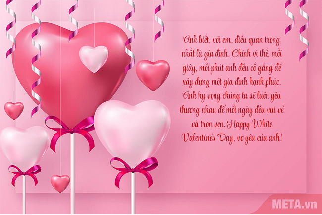 thiệp happy white valentine's day 