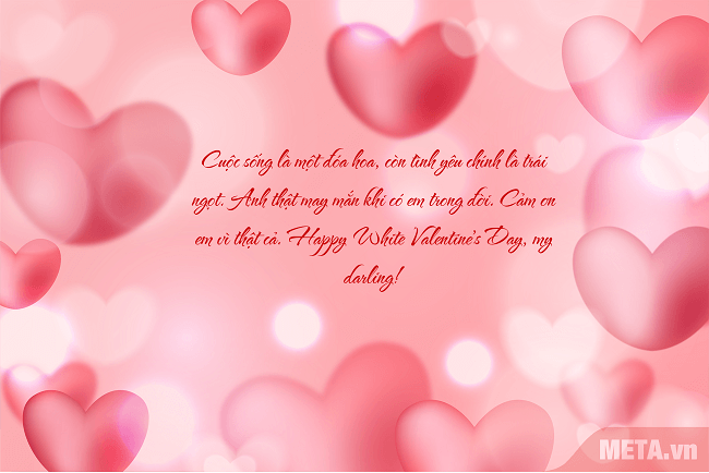 mẫu thiệp happy white valentine's day