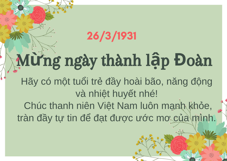 Ảnh lời chúc ngày 26 tháng 3