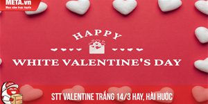 Stt Valentine trắng 14/3 hay, cap thả thính Valentine trắng hài hước