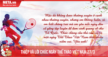 Thiệp chúc mừng Ngày Thể thao Việt Nam & Lời chúc ý nghĩa