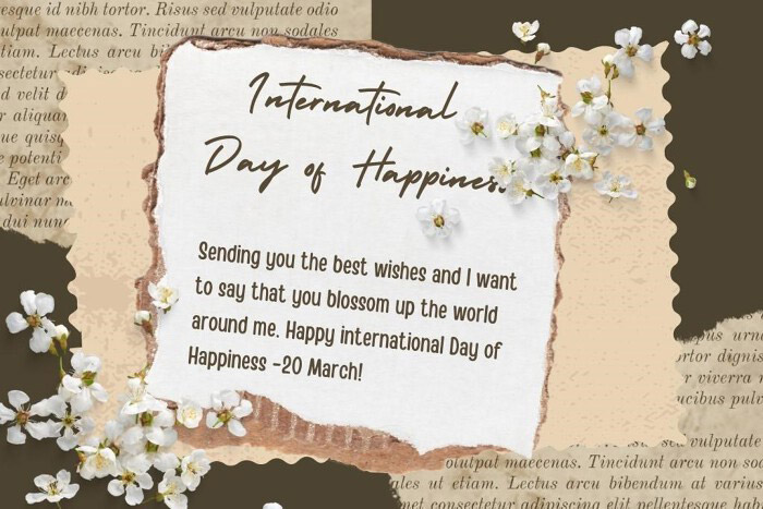 Hình ảnh ngày Quốc tế Hạnh phúc 20/3 có lời chúc bằng tiếng Anh