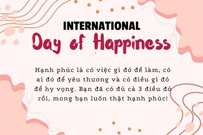 Hình ảnh ngày Quốc tế Hạnh phúc 20/3 có lời chúc