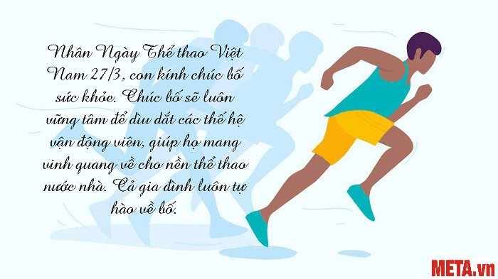 Thiệp chúc ngày Thể Thao Việt Nam