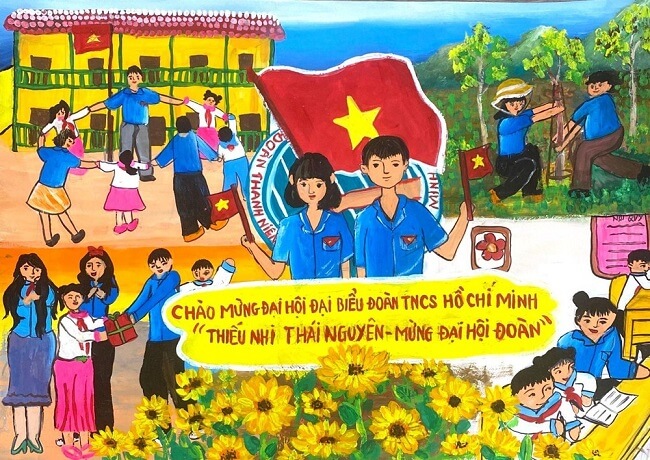 vẽ tranh ngày 26 tháng 3