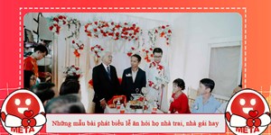 Những mẫu bài phát biểu lễ ăn hỏi họ nhà trai, nhà gái hay