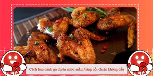 Cách làm cánh gà chiên nước mắm bằng nồi chiên không dầu