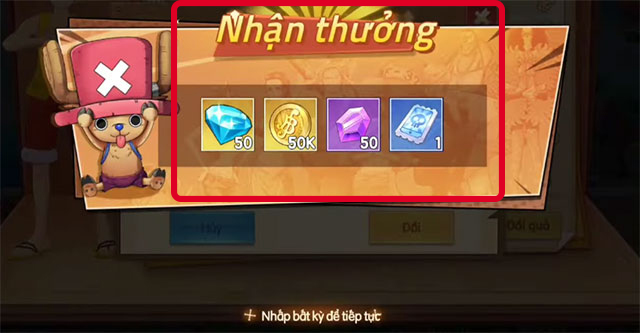 Nếu như mã giftcode đó còn hiệu lực thì bạn sẽ nhận được phần thưởng ngay sau đó