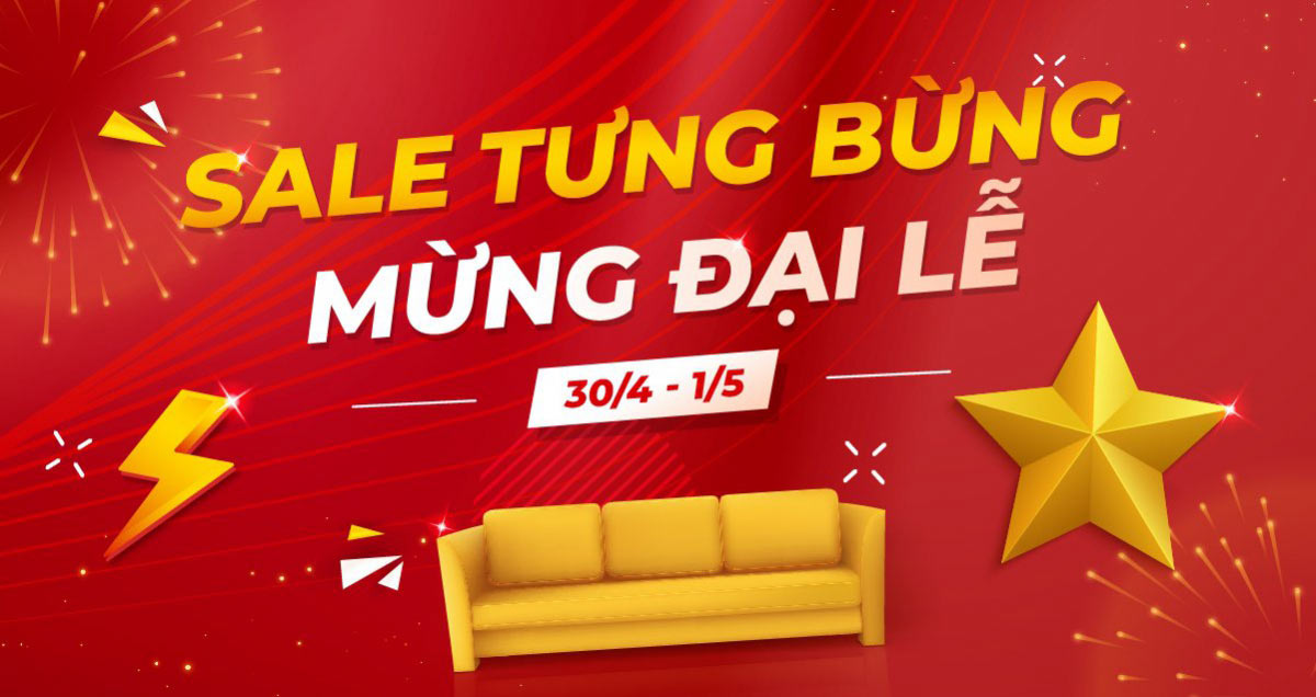 Mẫu banner sale ngày 30/4 - 1/5