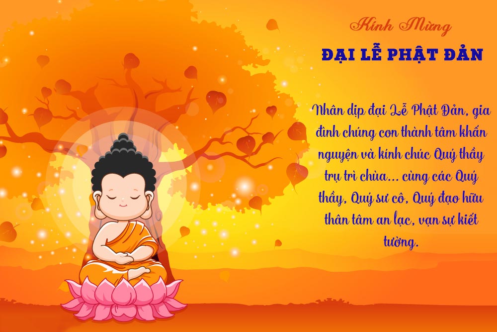 Thiệp lời chúc Phật Đản