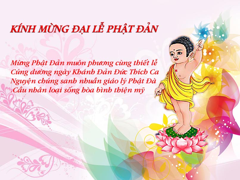 Thiệp chúc Phật Đản