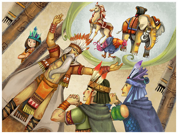 Hình ảnh vua Hùng oai phong