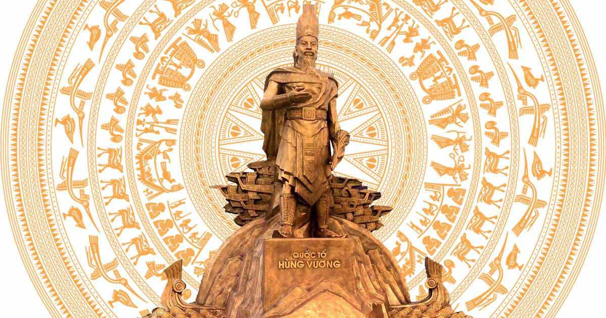 Hình ảnh giỗ Tổ Hùng Vương trống đồng đẹp nhất