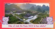 Dân số tỉnh Hà Nam 2024 là bao nhiêu?