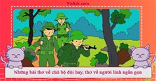 Những bài thơ về chú bộ đội hay, thơ về người lính ngắn gọn