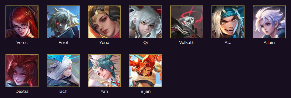 Các tướng đấu sĩ trong Liên Quân Các tướng đấu sĩ trong Liên Quân