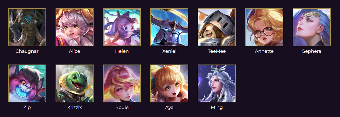 Các tướng support trong Liên Quân Các tướng support trong Liên Quân