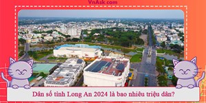 Dân số tỉnh Long An 2024 là bao nhiêu triệu dân?