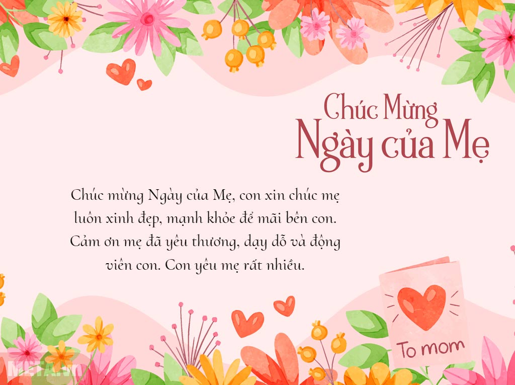 Thiệp chúc mừng ngày của mẹ