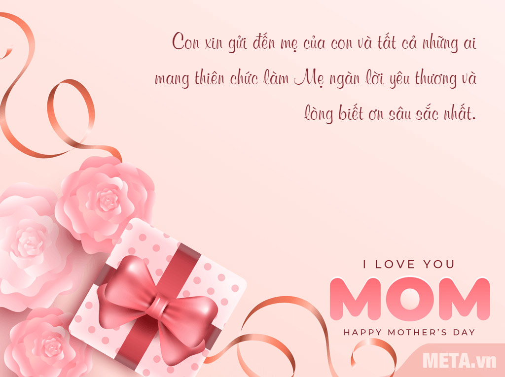 Thiệp đẹp dành tặng mẹ ngày của mẹ