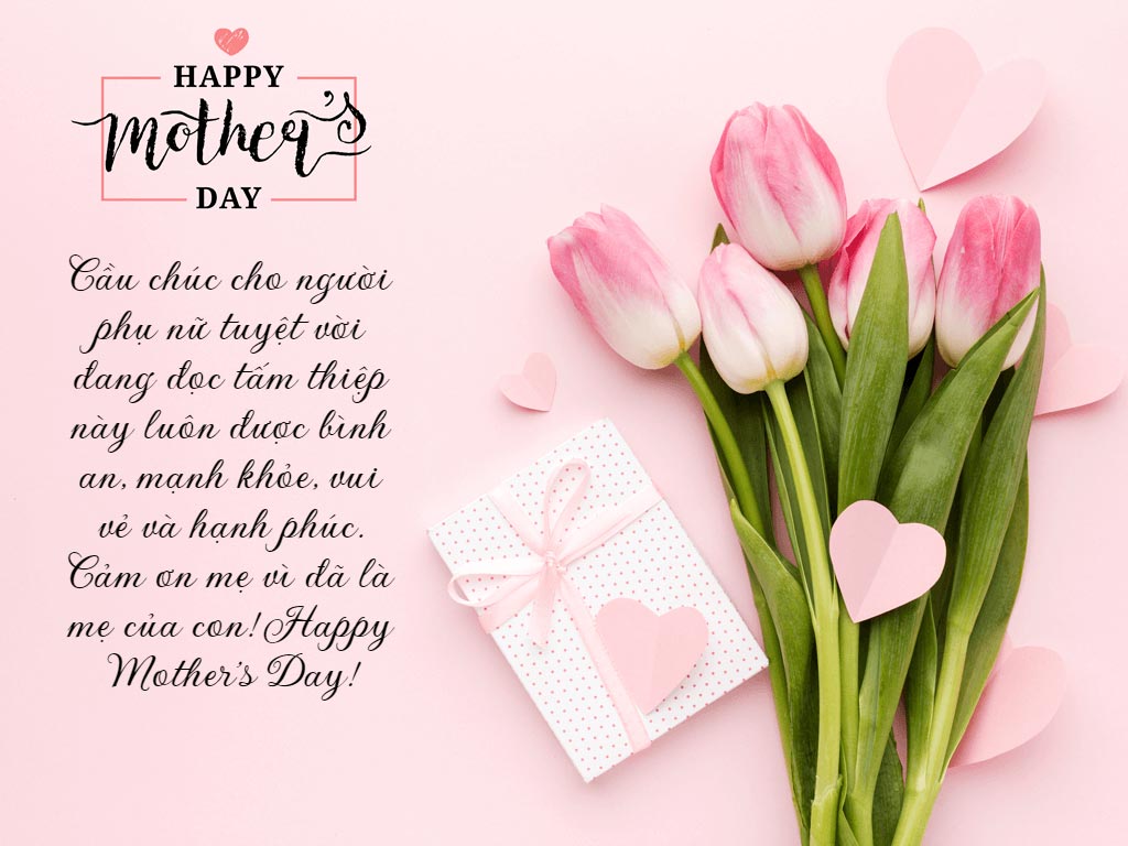 Thiệp đẹp chúc mừng ngày của mẹ