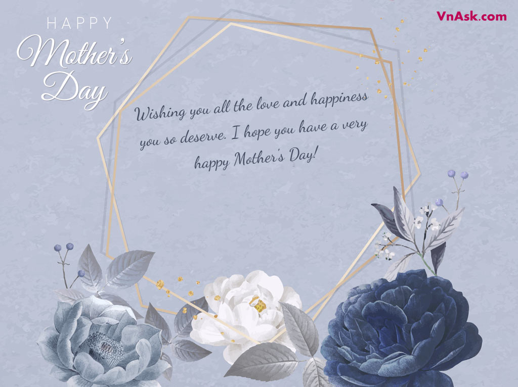 Thiệp chúc mừng Ngày của Mẹ trang nhã, đẹp nhất